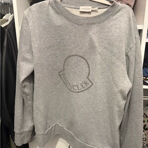 Moncler Heather Gray Crewneck